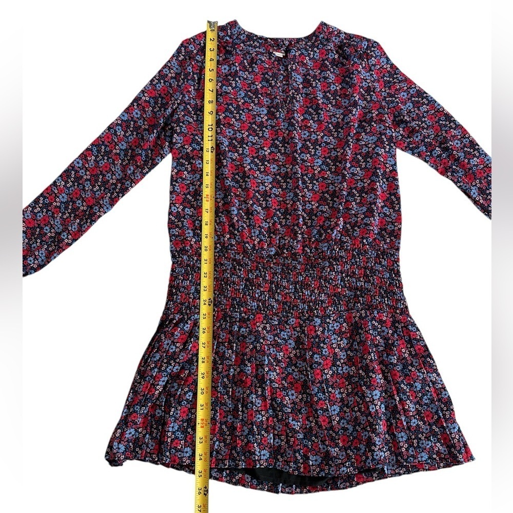 GAP Women Pleated Red Floral Dress M - Picture 7 of 17